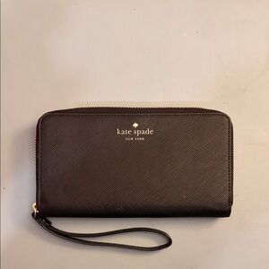 Kate Spade Black Wristlet Wallet